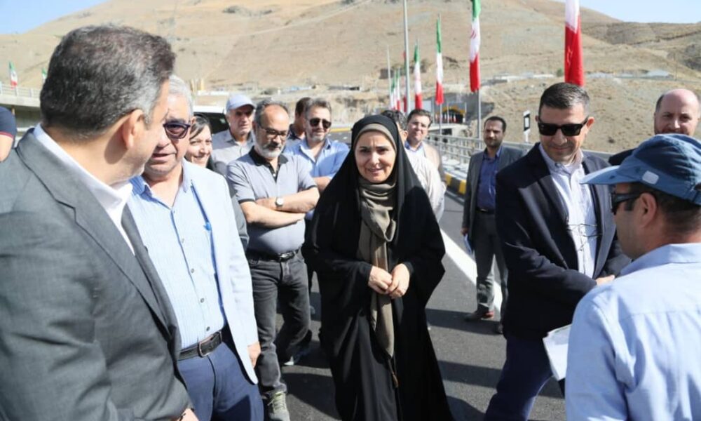 بازدید وزیر راه از منطقه ۲ آزادراه تهران _ شمال